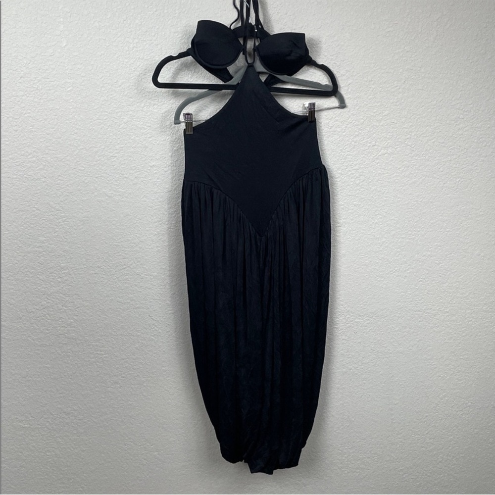 NWT Stella McCartney Runway Halter Neck Cut Out Midi Dress Black Sz 42 - Picture 5 of 16